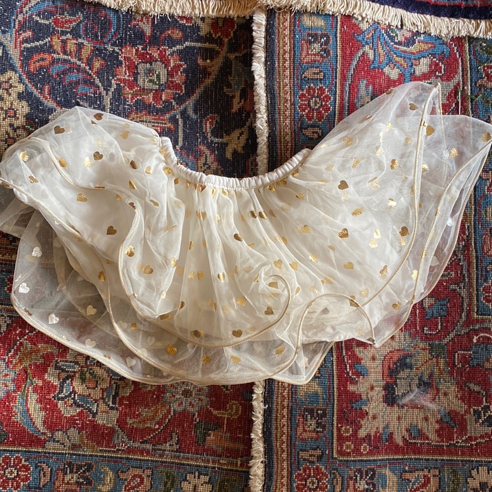 Cream and gold tool skirt
